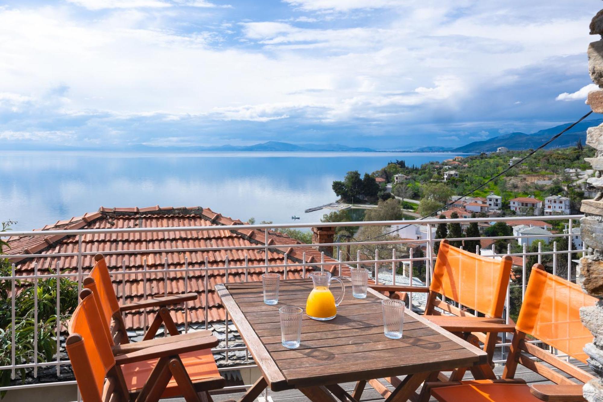¨Με Θέα Το Ηλιοβασίλεμα¨ Villa Áfissos Ngoại thất bức ảnh